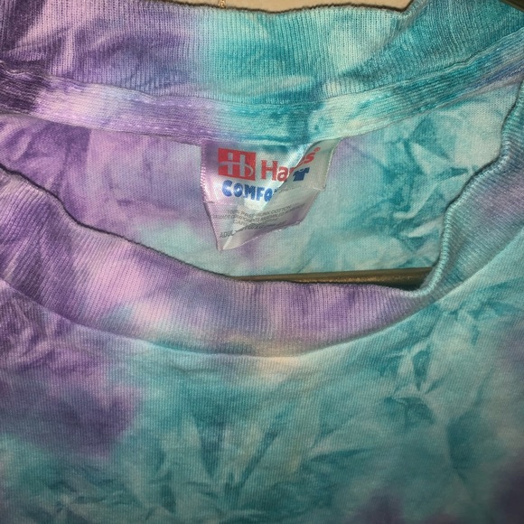 Cute homemade tie-dye T-shirt floral colors - Picture 2 of 6